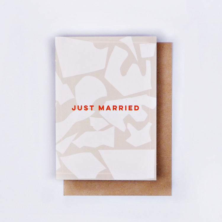 The Completist just married wedding card