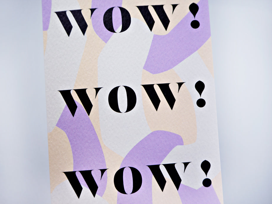 Wow Wow Wow Card