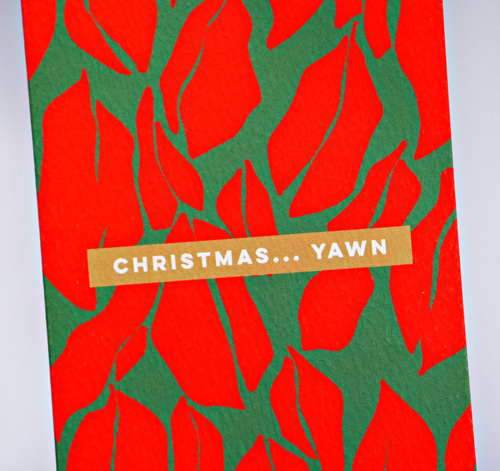 Christmas Yawn Lips Card