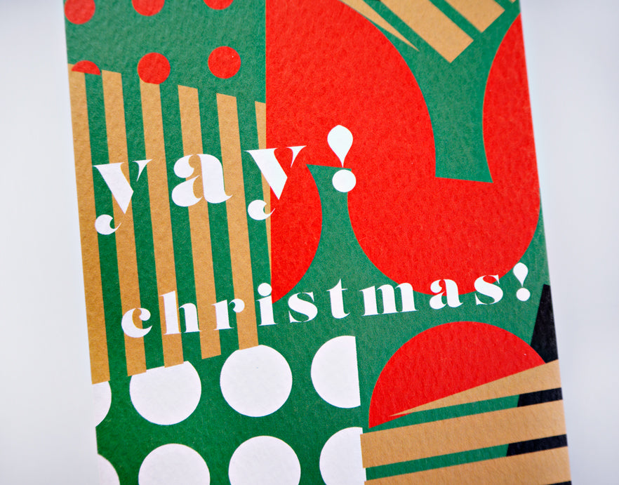 Spot Stripe Christmas Card