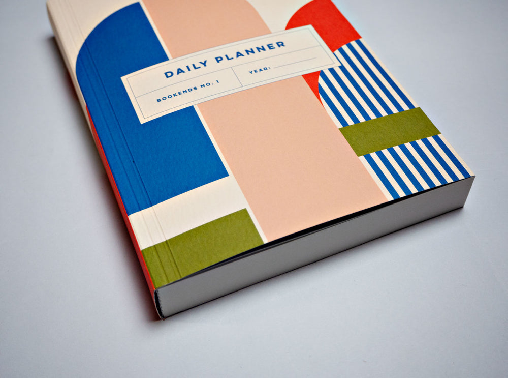 The Completist bookends undated daily planner book