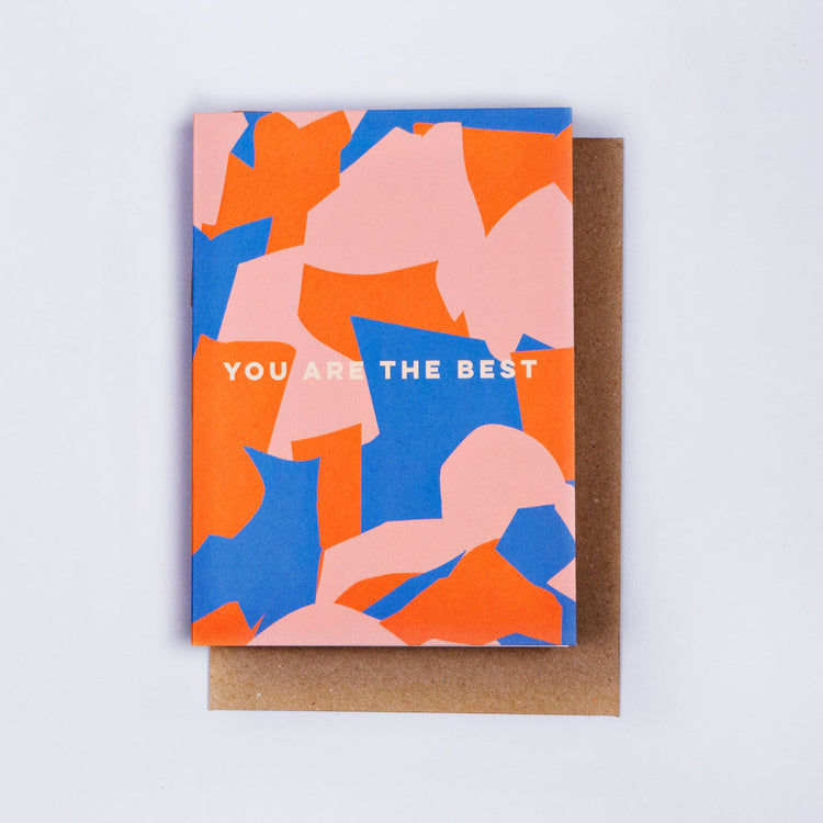 The Completist you are the best orange shapes card
