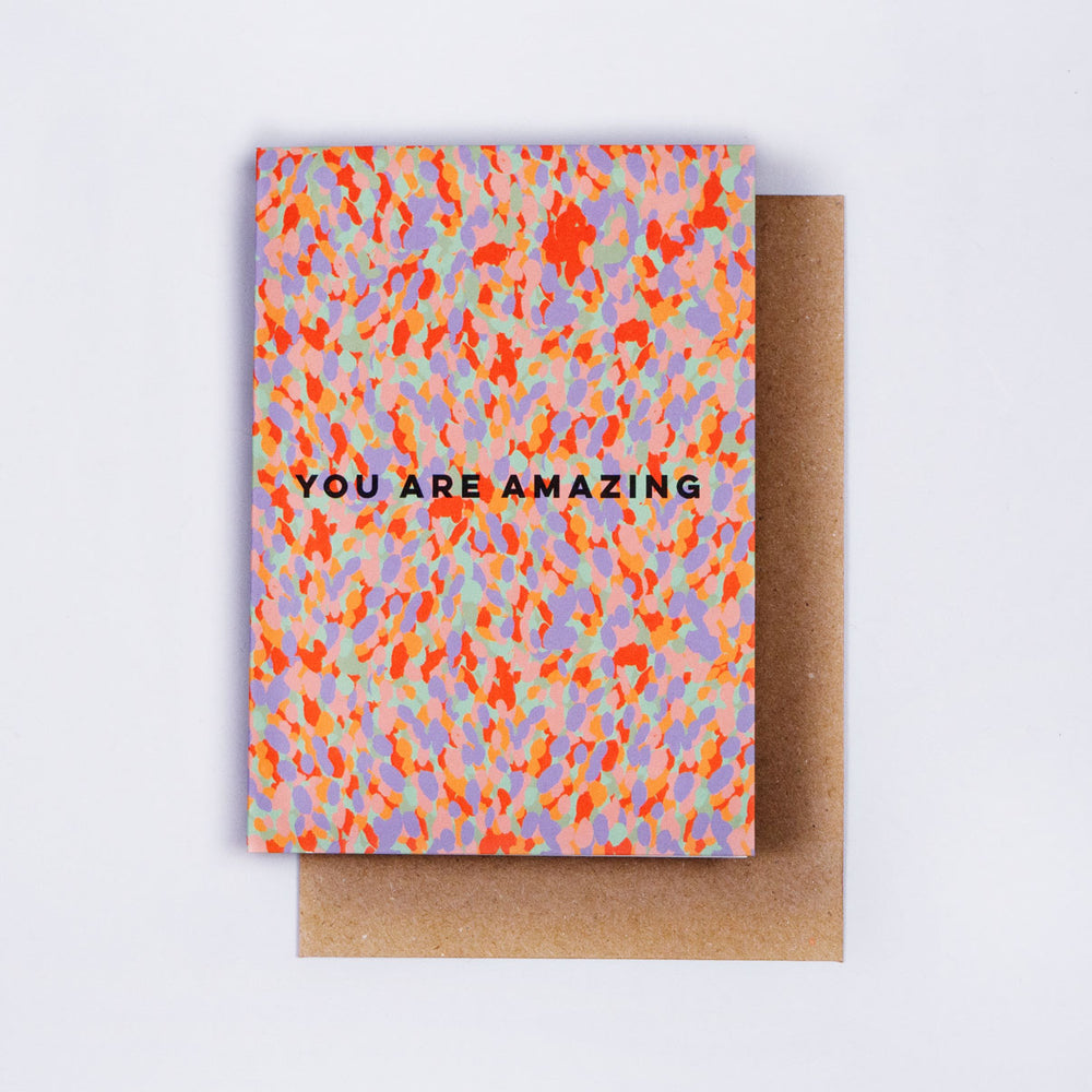 The Completist confetti you are amazing card
