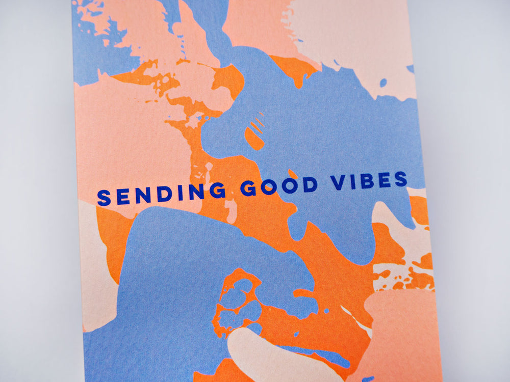 The Completist sending good vibes painterly card
