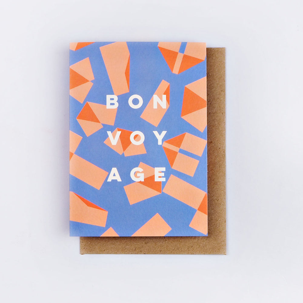 The Completist bon voyage origami print card