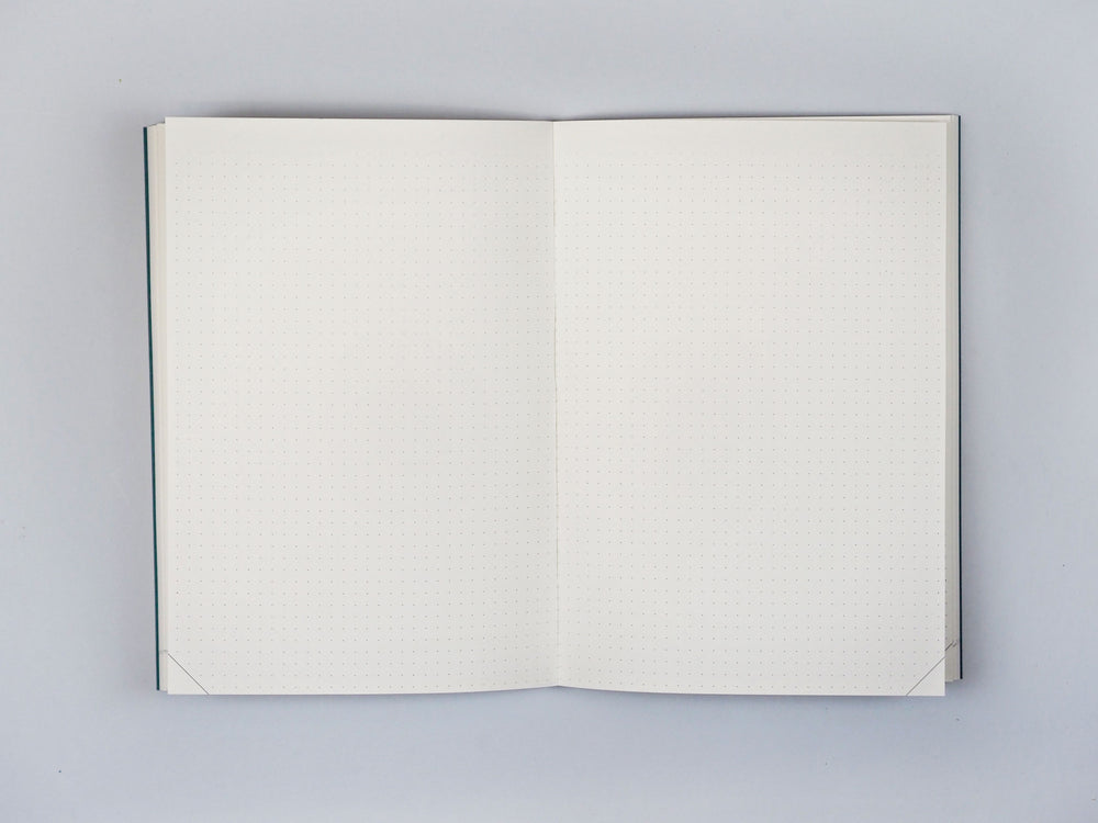 The Completist Memphis brush layflat notebook
