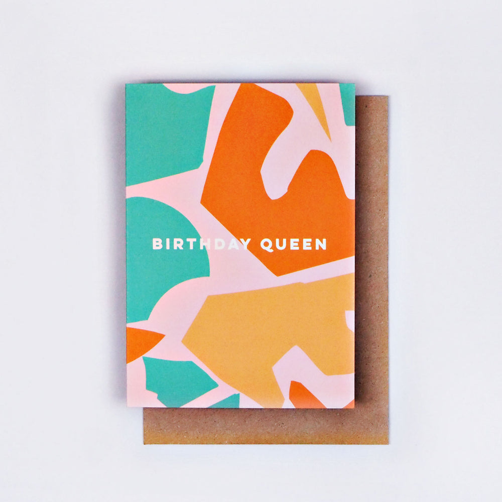 The Completist birthday queen card