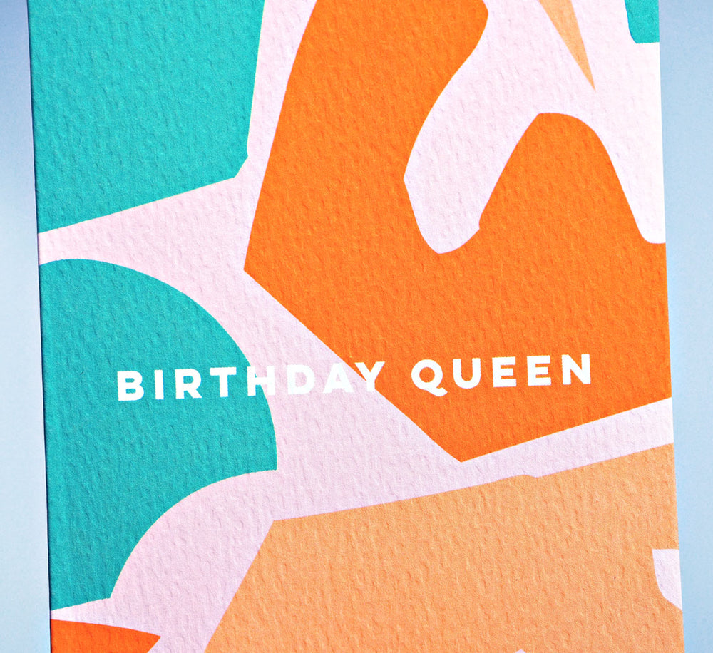 The Completist birthday queen card