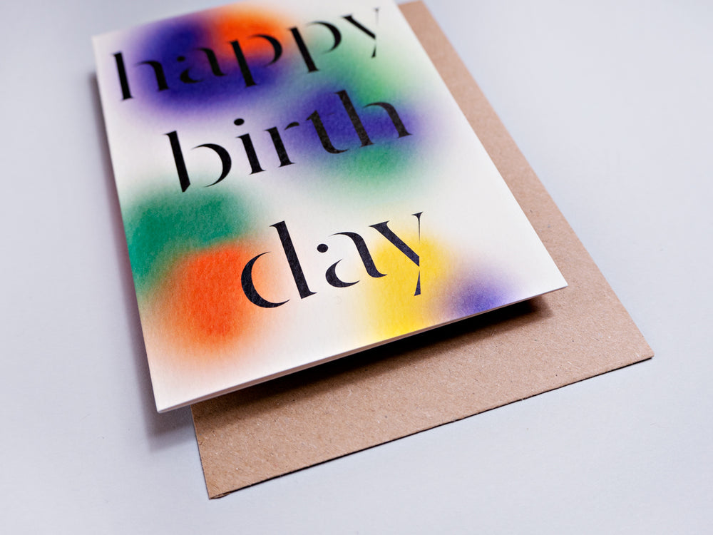 Gradient Birthday Card