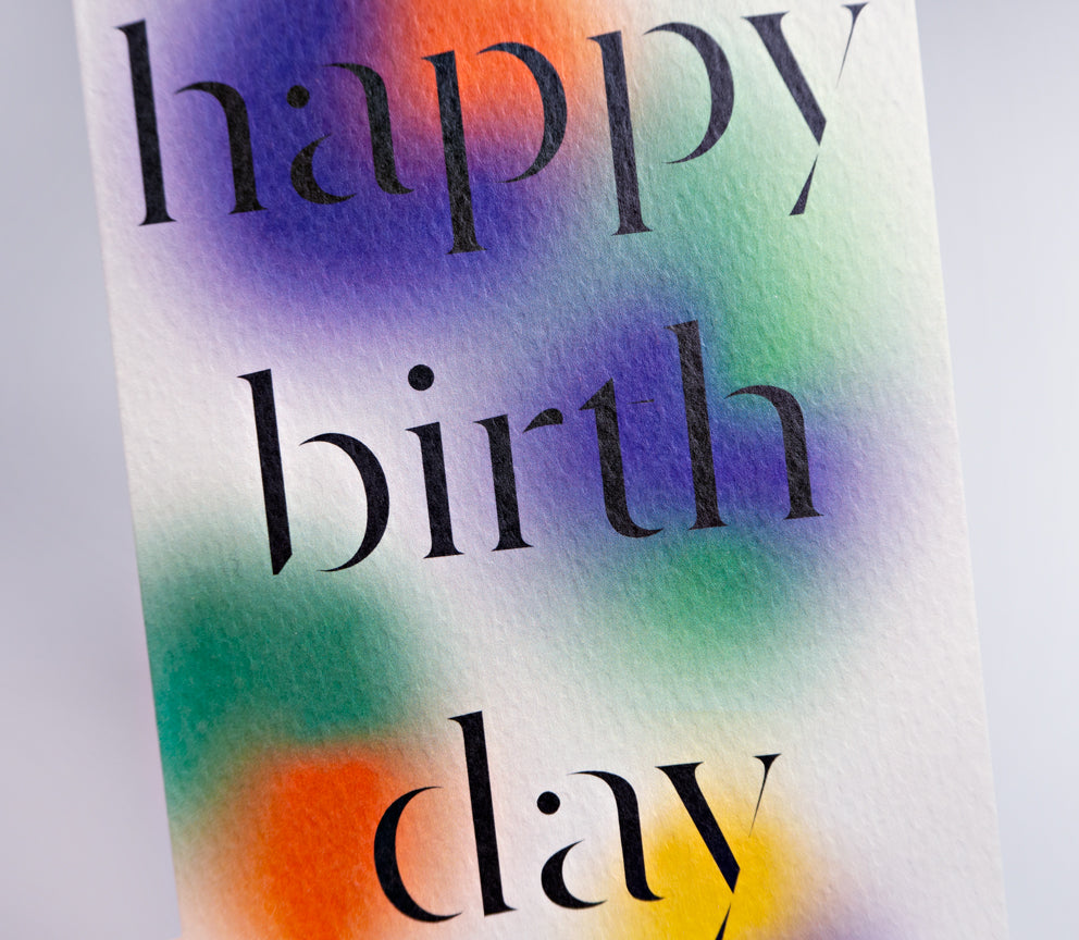Gradient Birthday Card