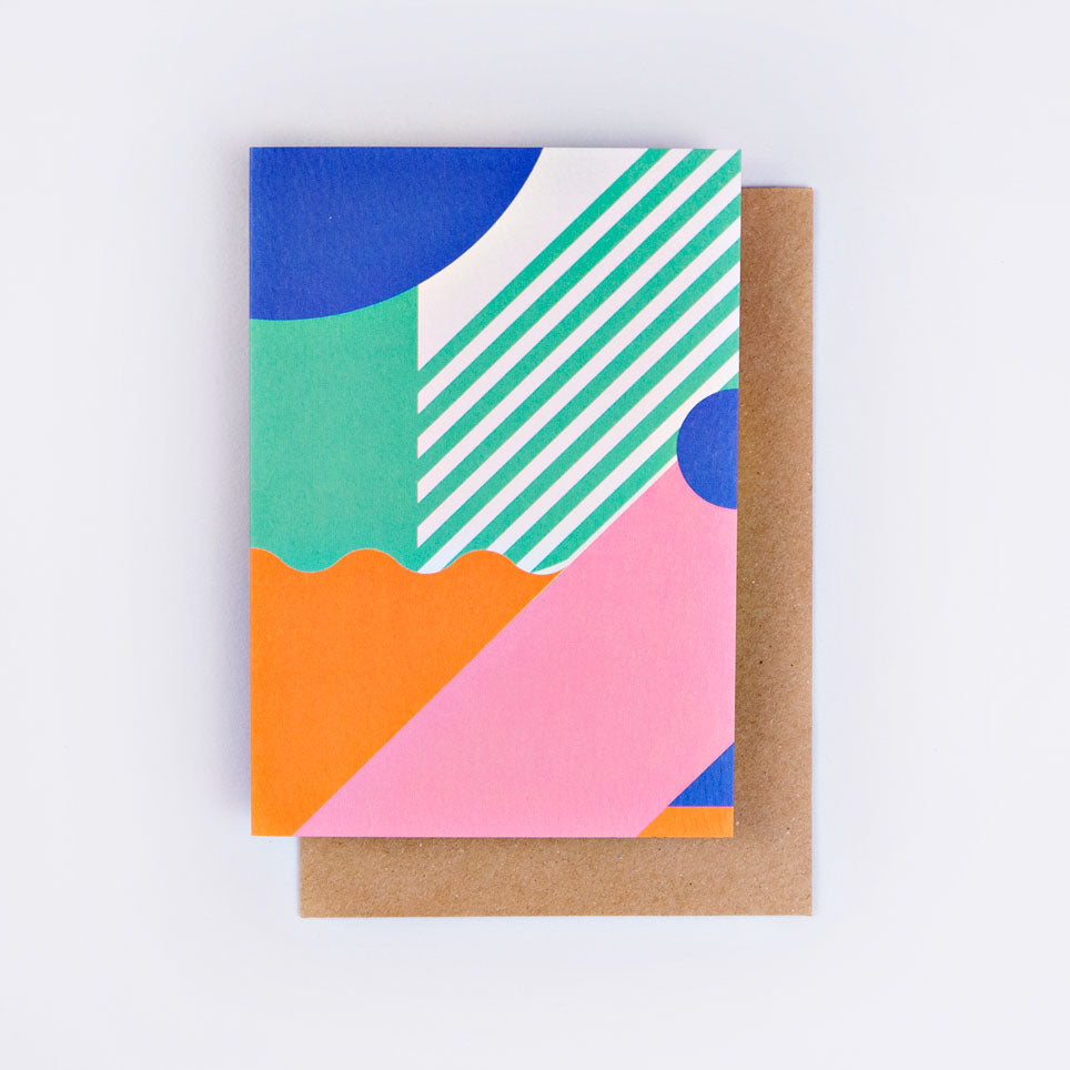 The Completist Miami stripes art card