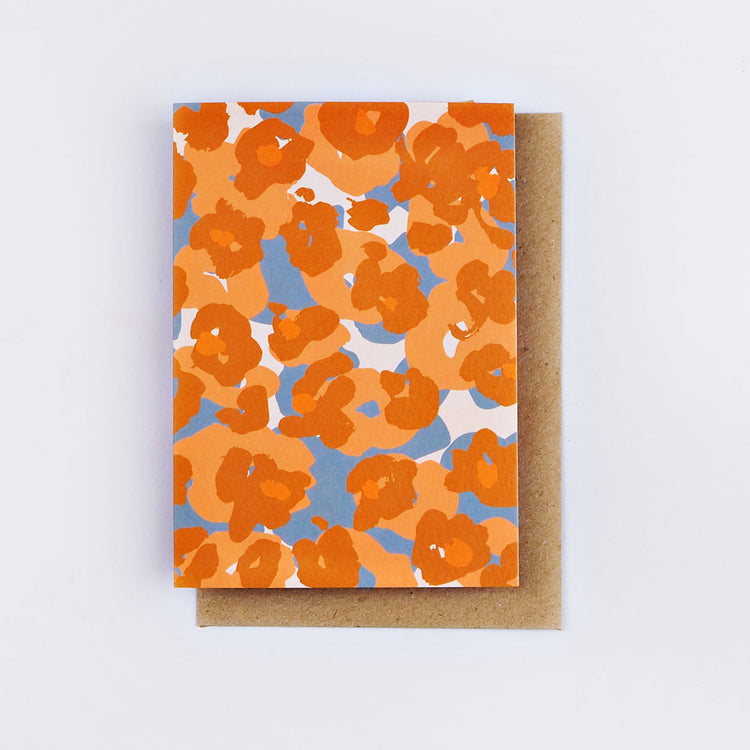 The Completist painter flower art card