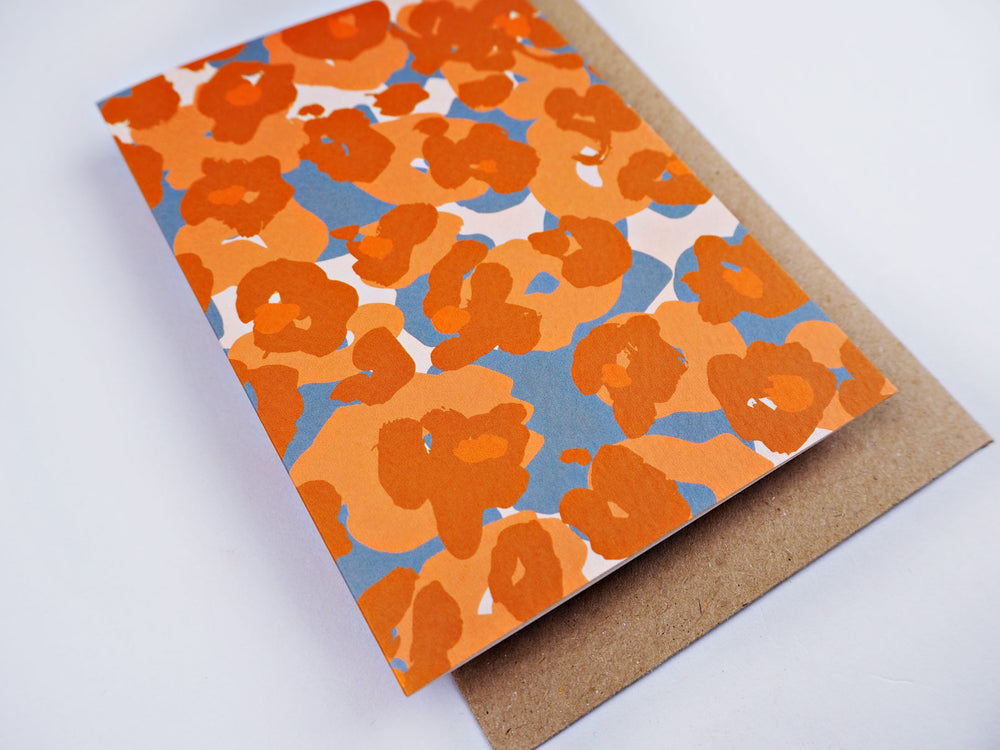 The Completist painter flower art card