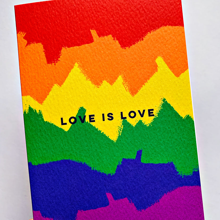 The Completist love is love pride card