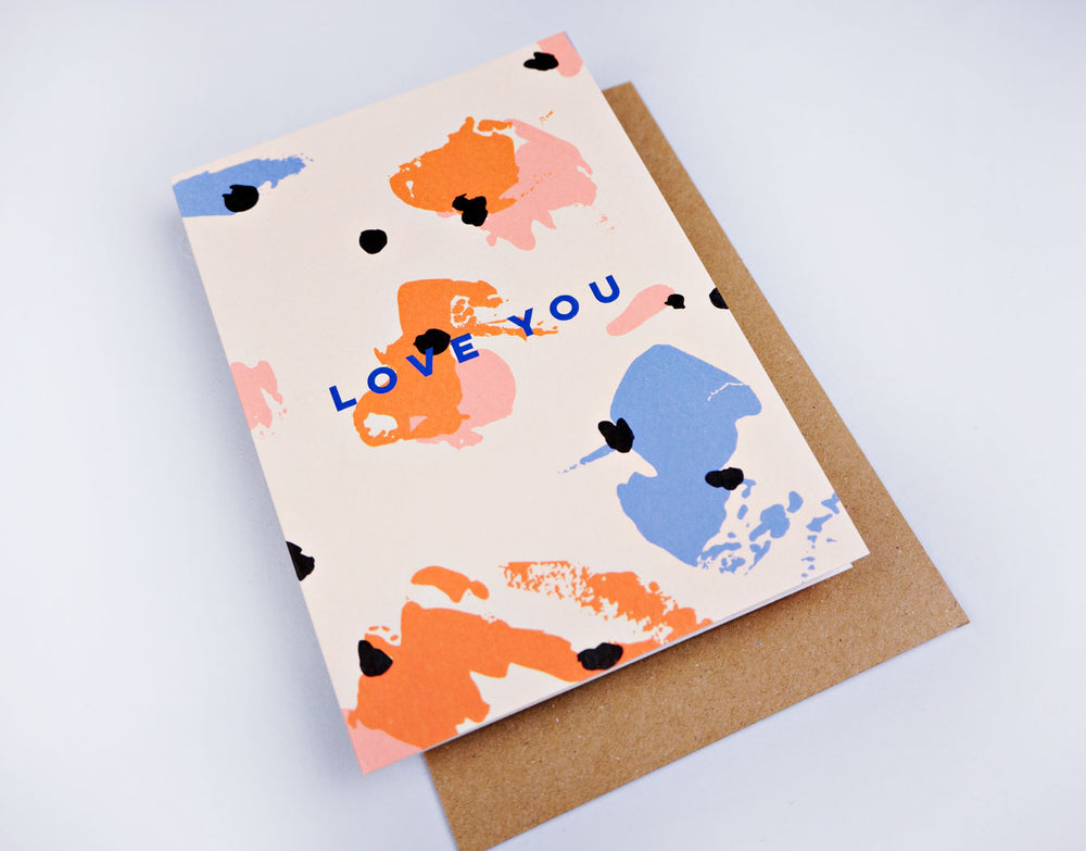 The Completist spot palette love you card