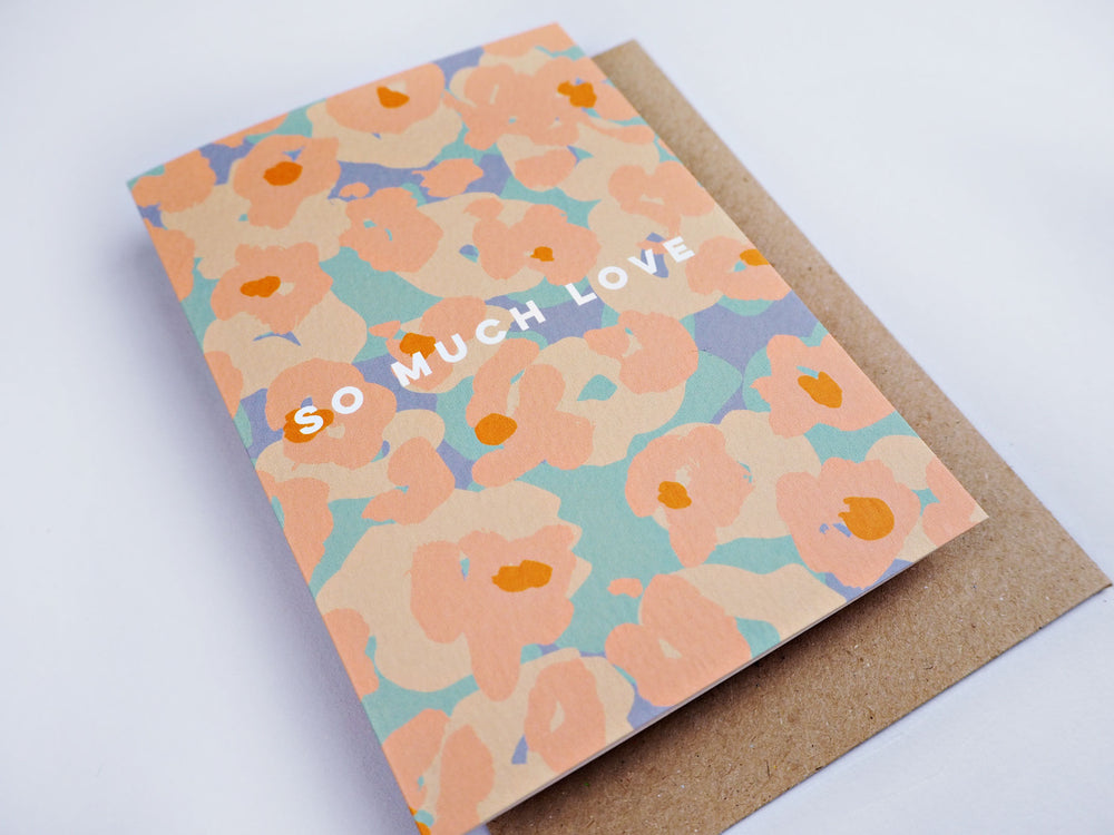 The Completist painter flower so much love card