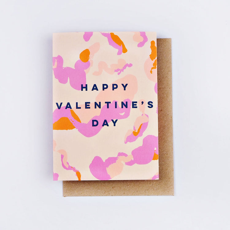 The Completist inky mix valentine's day love card