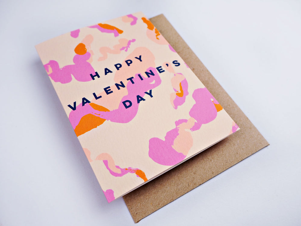 The Completist inky mix valentine's day love card