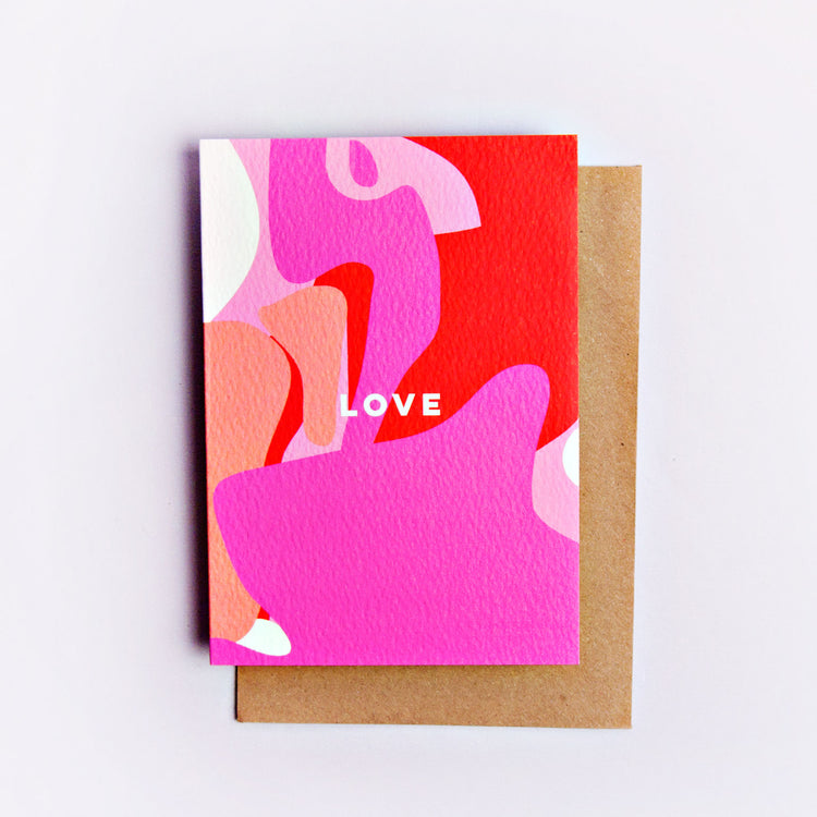 The Completist pink love card