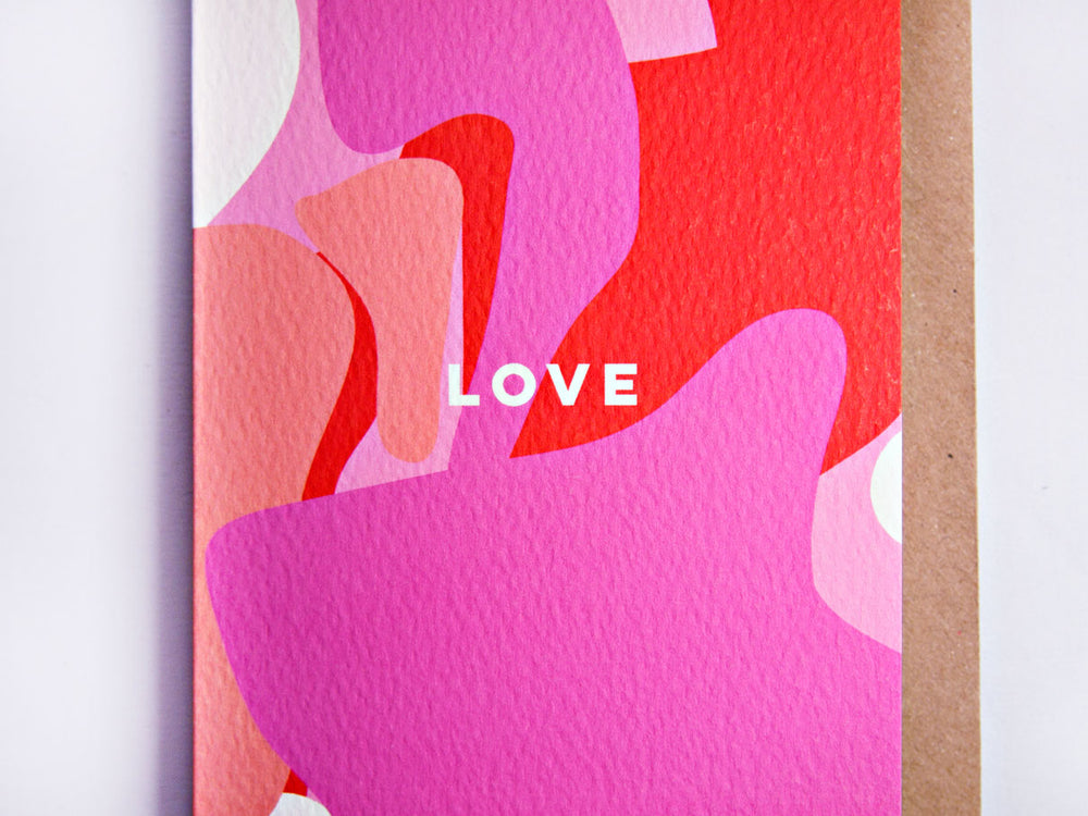The Completist pink love card