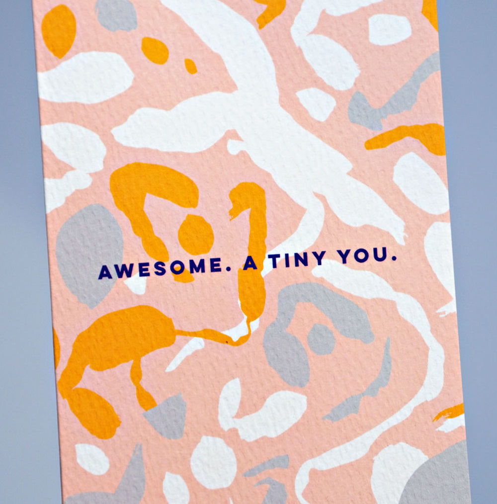 The Completist awesome a tiny you baby card