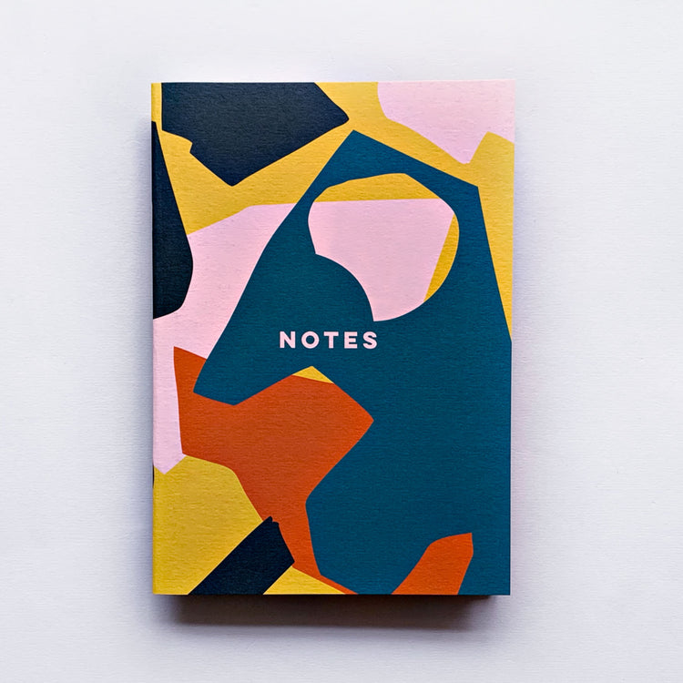 The Completist pink cut out shapes notebook