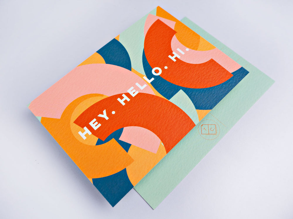 The Completist circles postcard