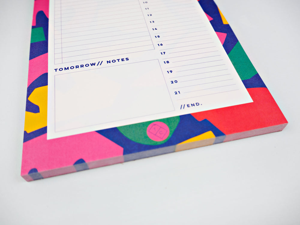 The Completist cut out daily planner pad