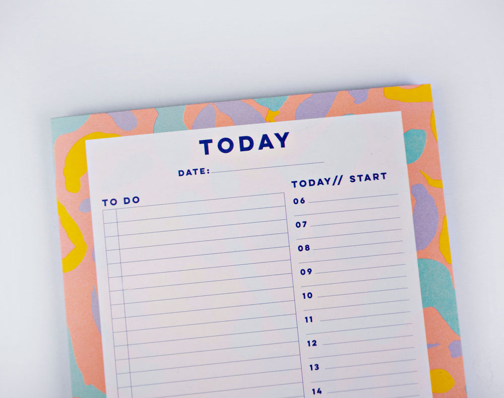 The Completist inky pastel daily planner pad