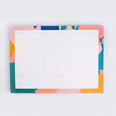 The Completist palette knife weekly planner notepad
