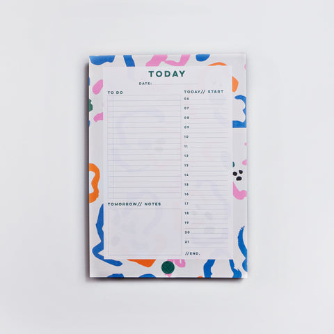 Ghost Flower Daily Planner Pad