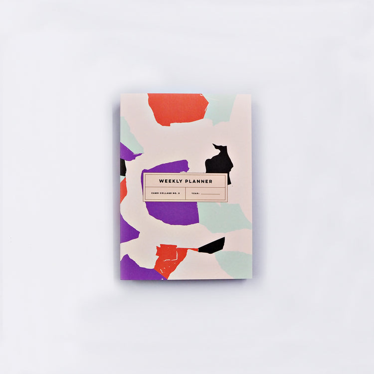 SAMPLE SALE Camo Collage No.2 Pocket Undated Weekly Planner