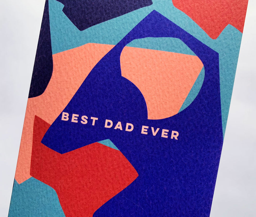 The Completist best dad ever cut out shapes card