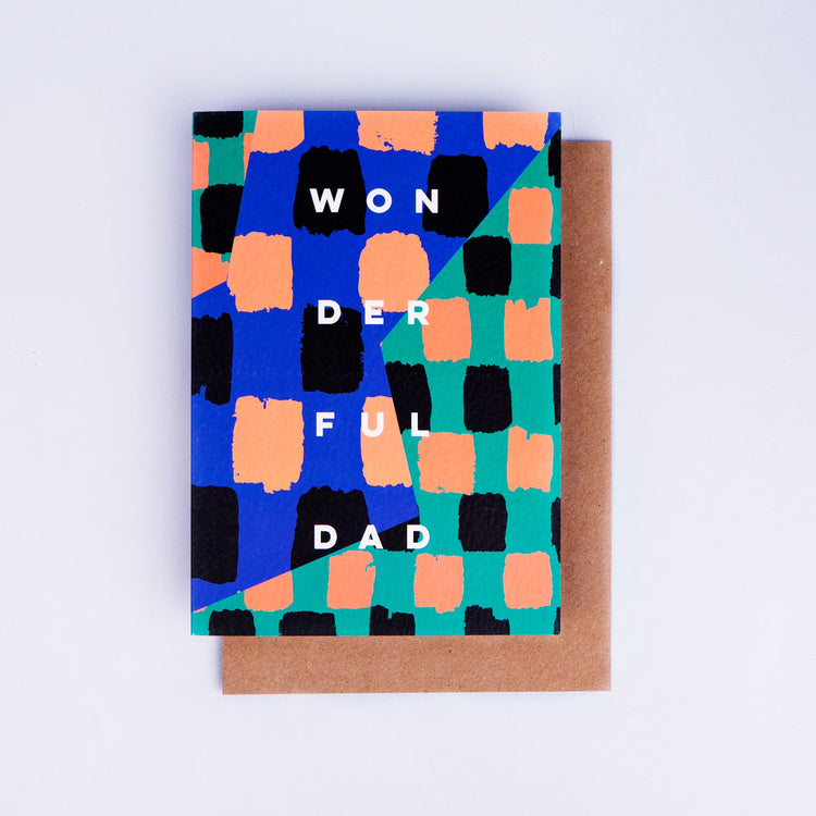 The Completist green check wonderful dad fathers day card