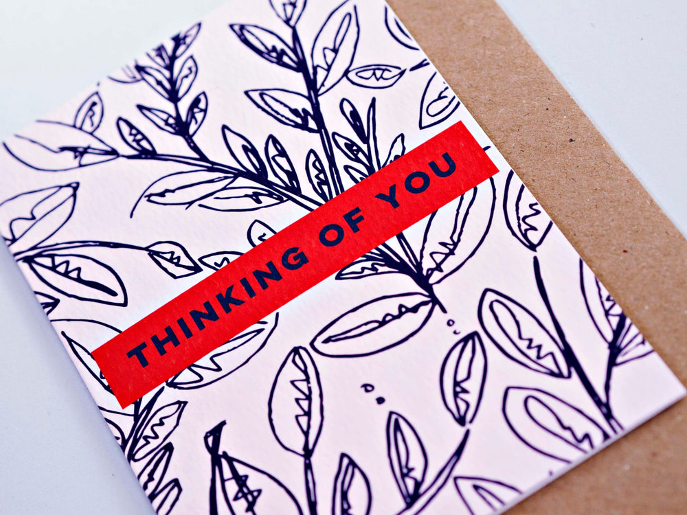 The Completist botanic thinking of you card