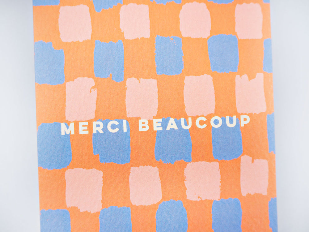 The Completist merci beaucoup thank you card