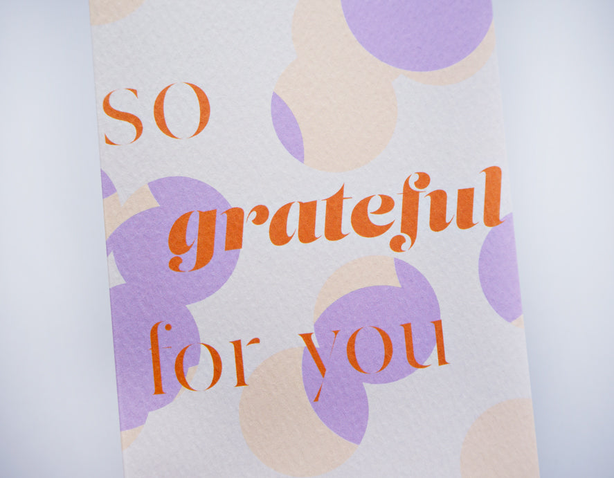 Grateful for You Card