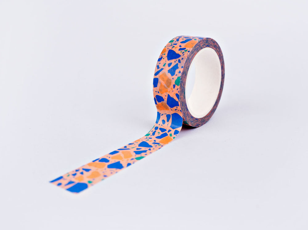 The Completist peach terrazzo washi tape