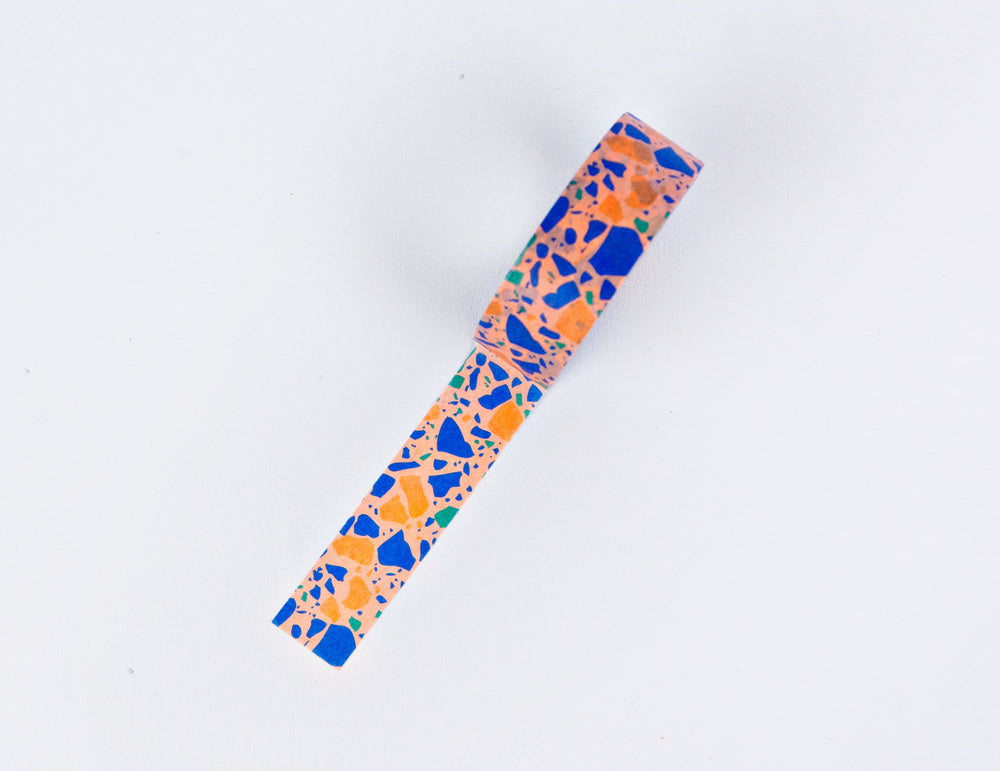 The Completist peach terrazzo washi tape