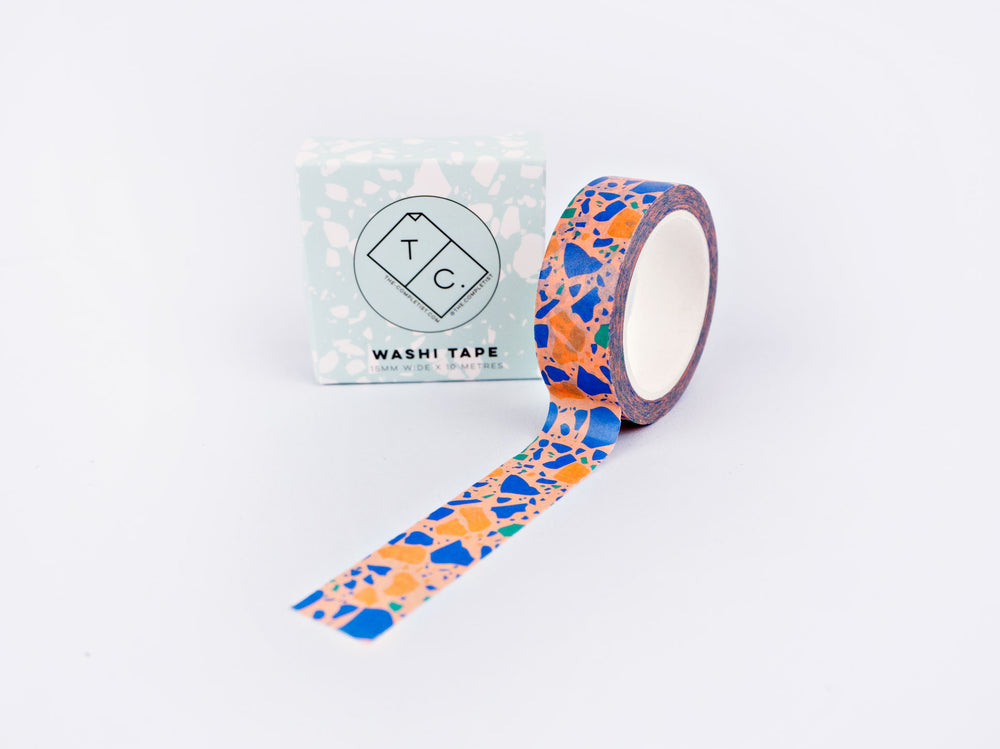 The Completist peach terrazzo washi tape