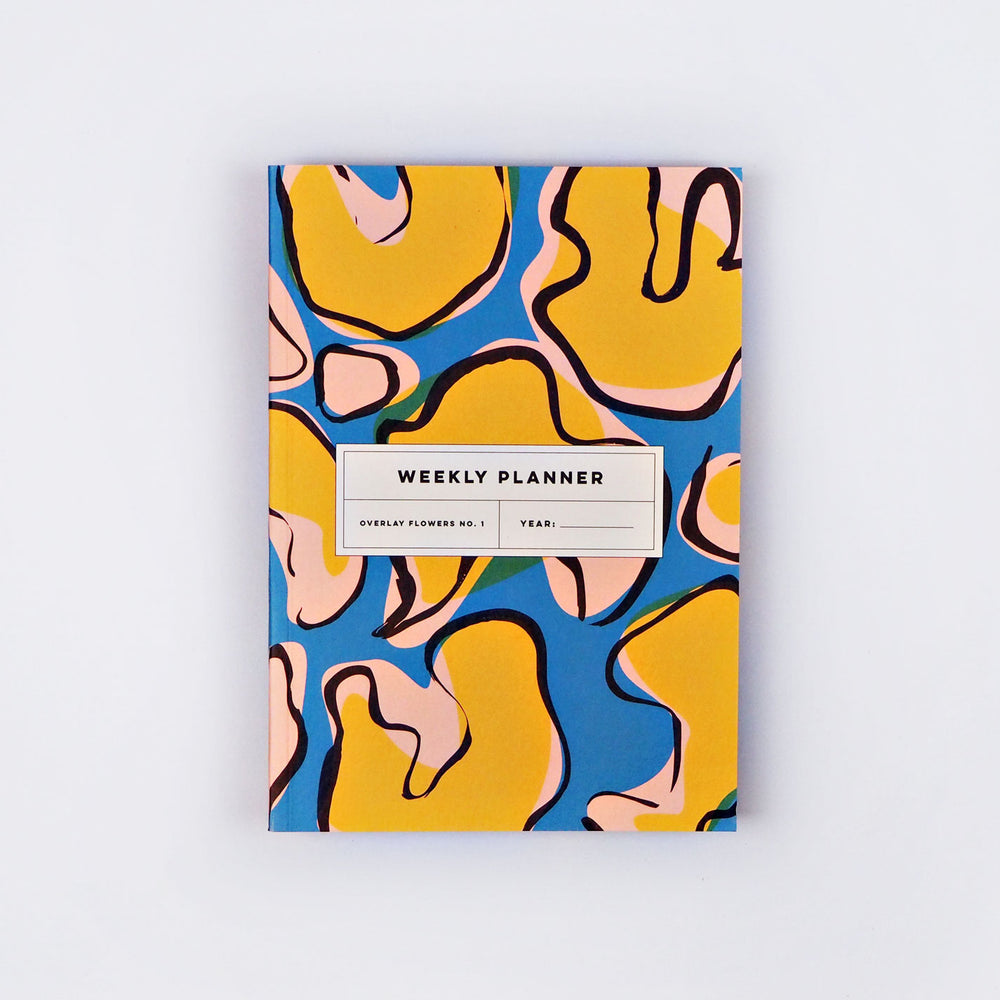 The Completist overlay flowers undated weekly planner