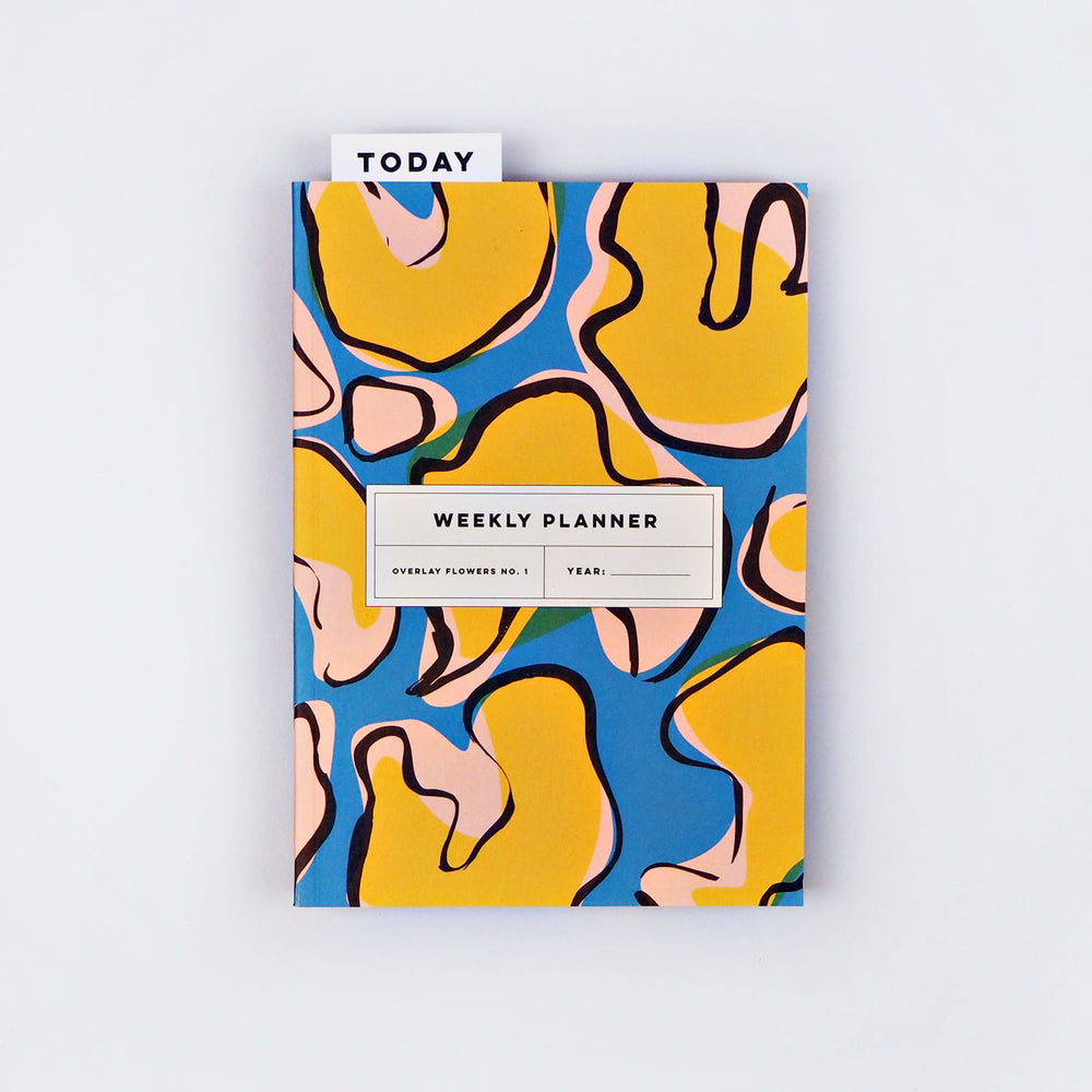 The Completist overlay flowers undated weekly planner