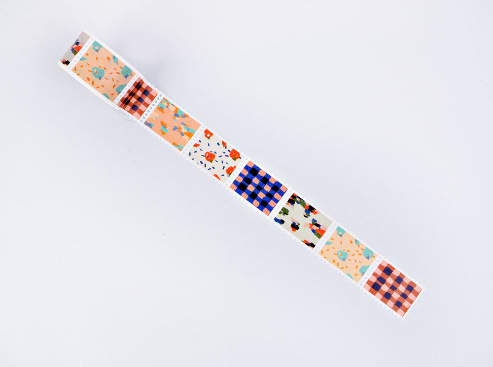 The Completist brush check mix stamp washi tape