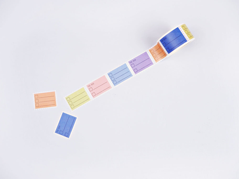 The Completist to do list pastel stamp washi tape