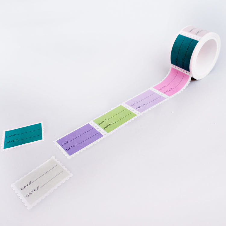 Day + Date Stamp Washi Tape
