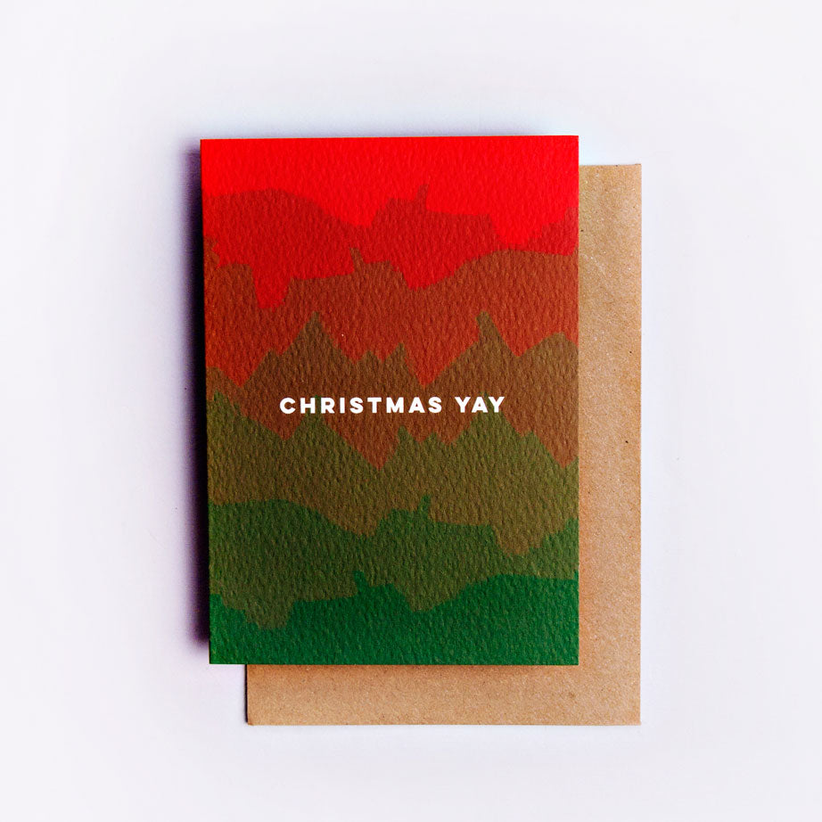 Christmas Yay Ombre Card